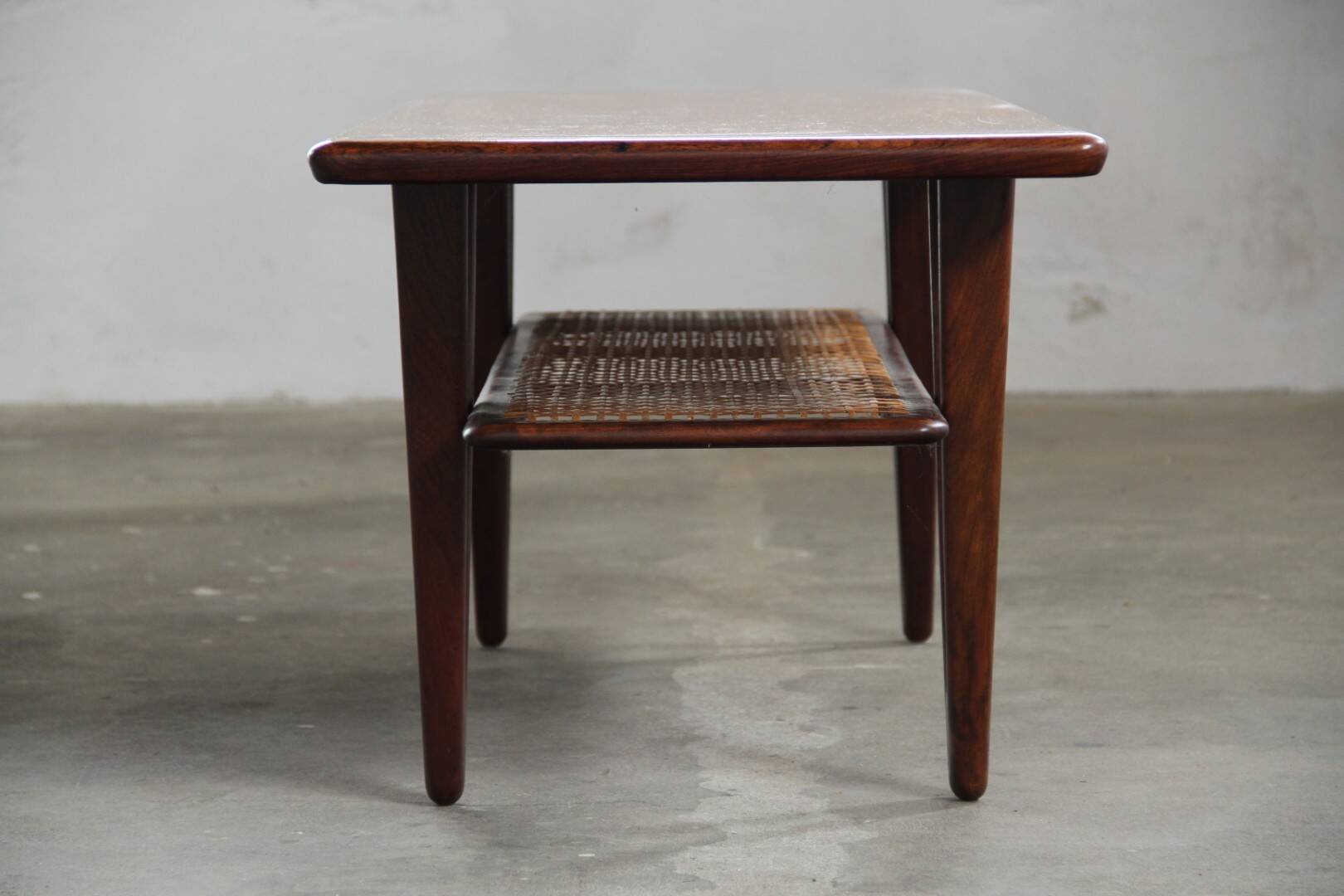 Vintage coffee table, Danish Design with V-Shaped Legs, Kurt Østervig 1950s