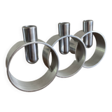 Modernist chrome candle holder from the 70s