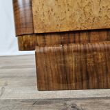 Art decò sideboard in thuja and walnut