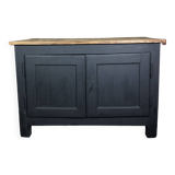 18th century raw and black oak sideboard