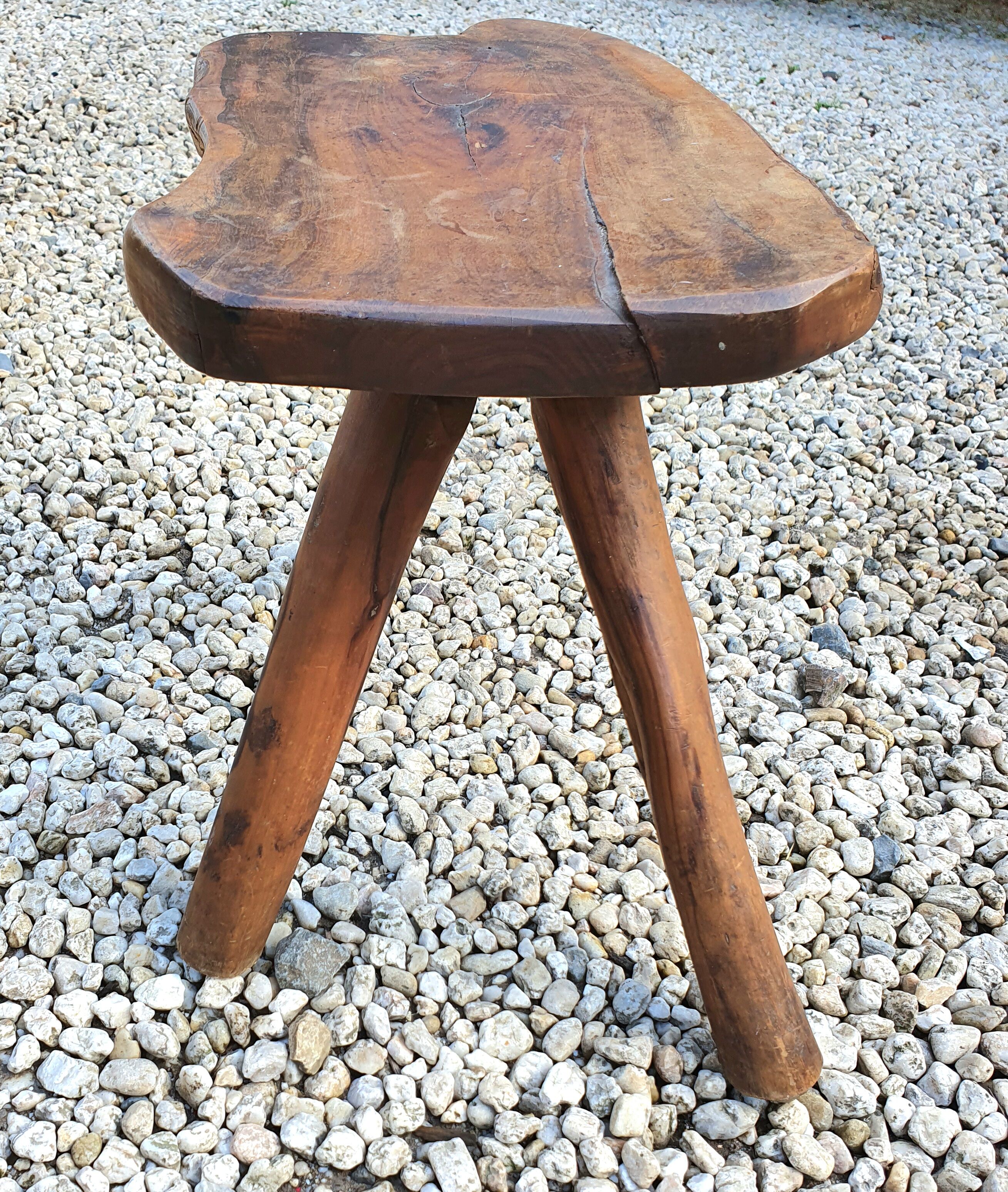 Brutalist tripod stool