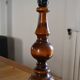 Vintage turned wooden lamp