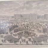 Gravure ancienne Versailles