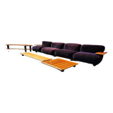 Ensemble de salon Cassina Pianura en Velours - Mario Bellini