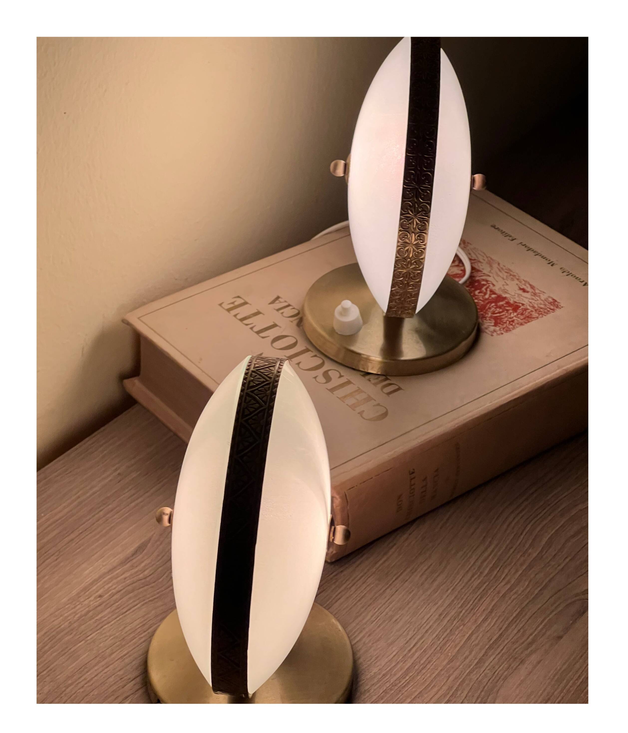 Couple of Mid-Century Modern table lamps, Italy 1950s