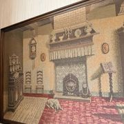 Tapisserie murale encadrée – Scène d’intérieur ancienne