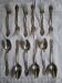 12 Art Nouveau silver-plated cutlery sets with thistle motifs