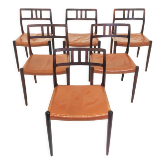 Niels Otto Moller model 79  rosewood dinning chairs