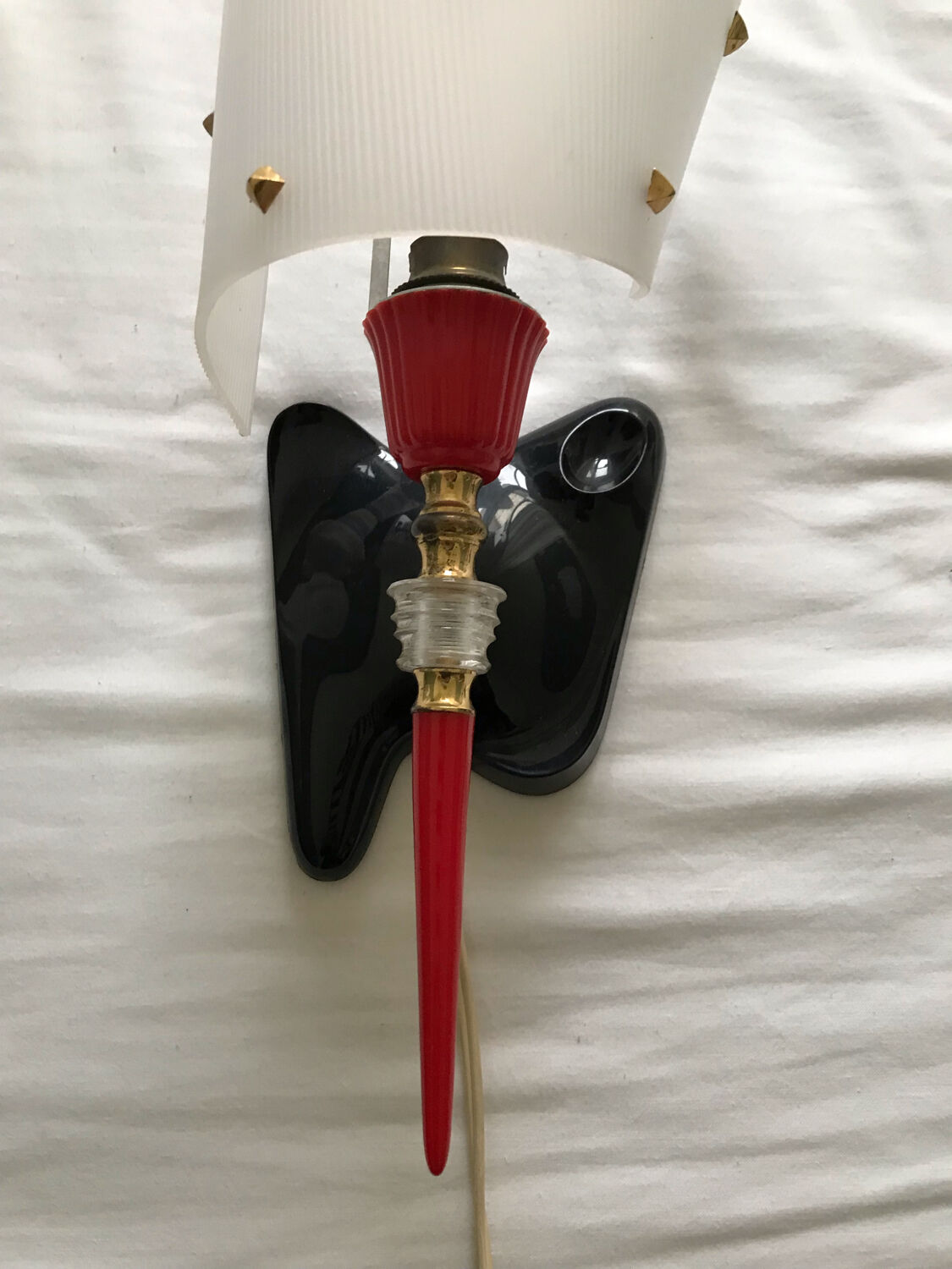 Duo of vintage 50s-60s wall lights