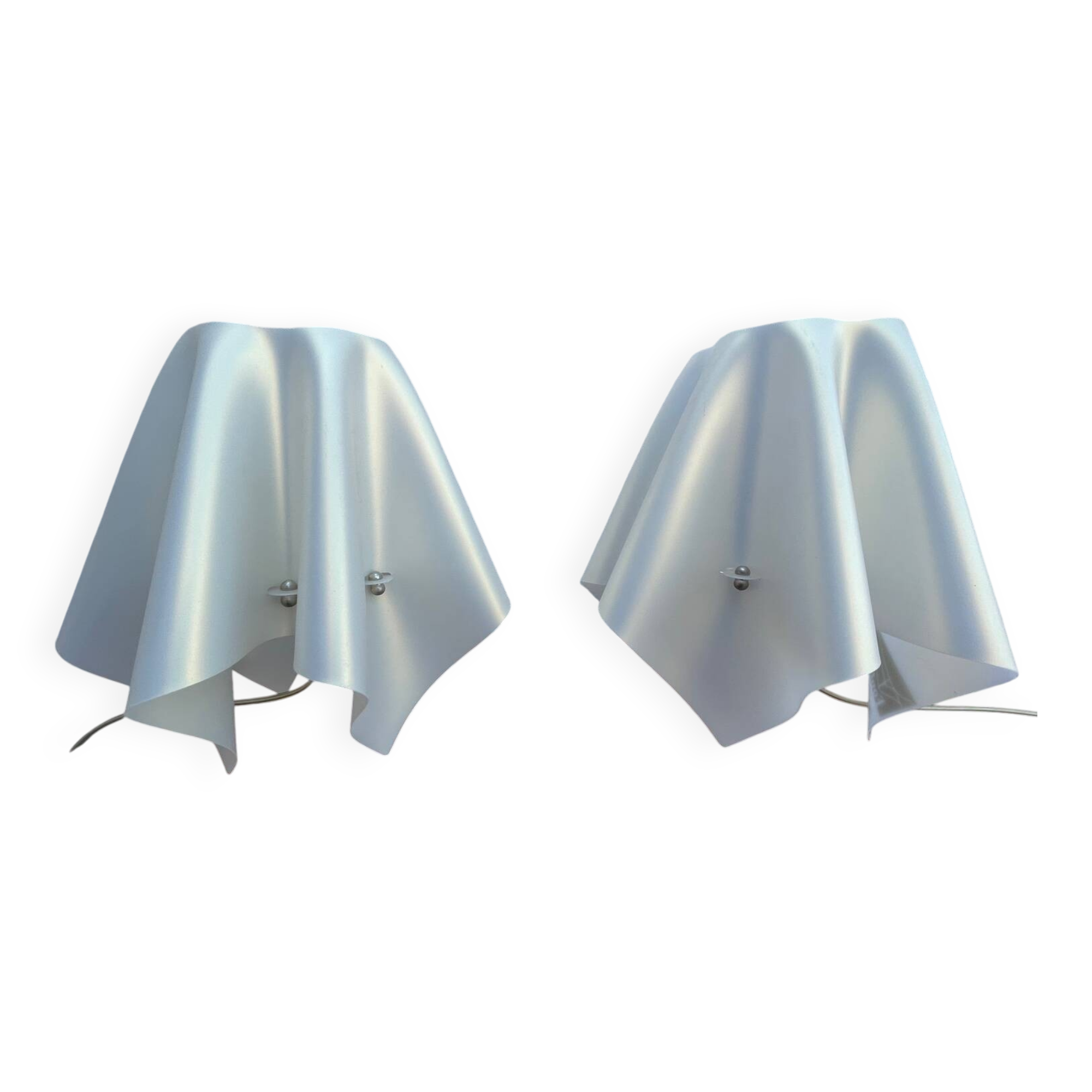 Pair of Foulard slamp lamps