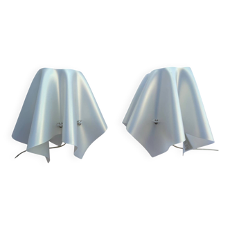 Pair of Foulard slamp lamps