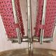 Perforated sheet metal umbrella stand and scoubidou