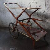 Mid-century bar cart/service cart by Cesare Lacca, 1950s.
