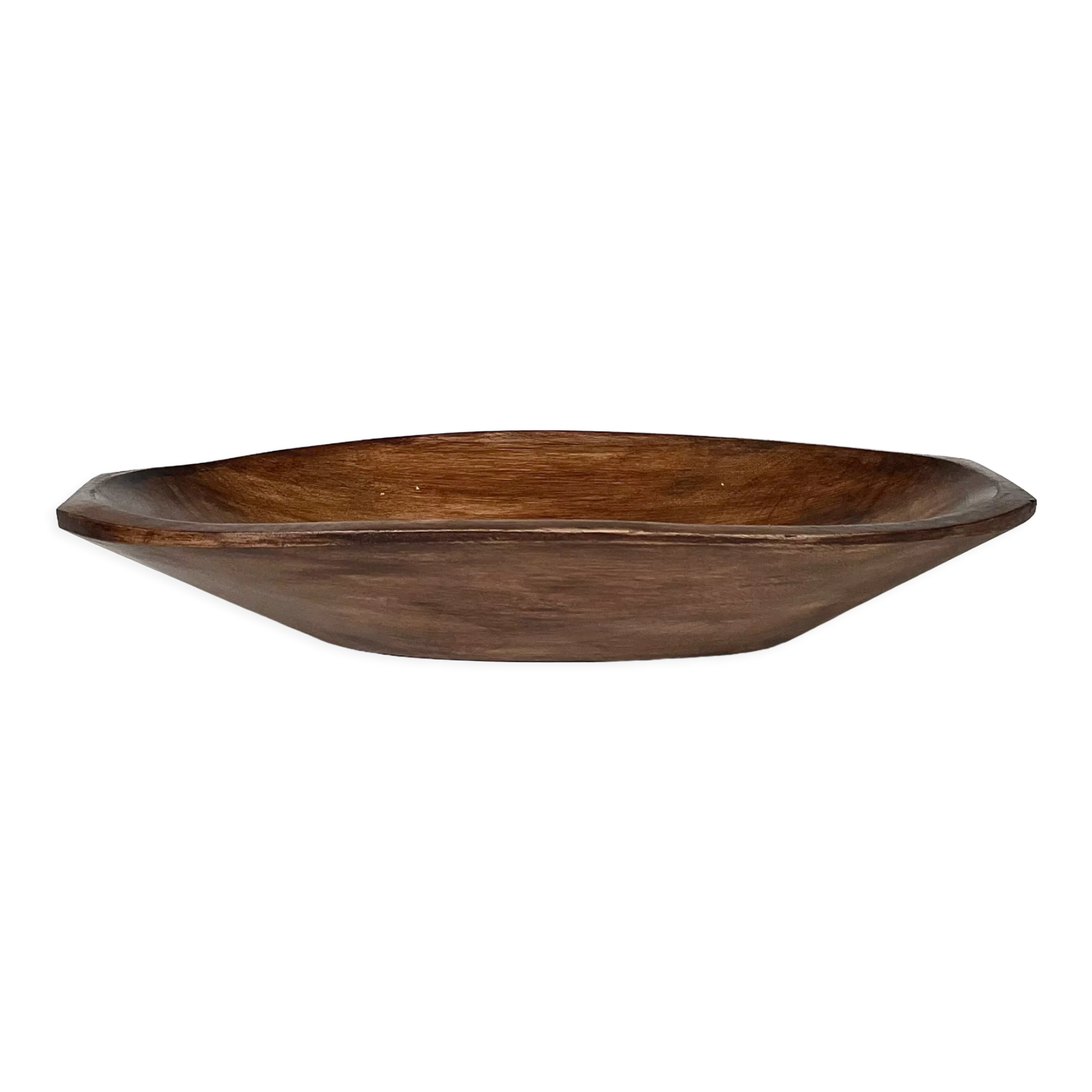 Carved solid wood cup, vintage 1960