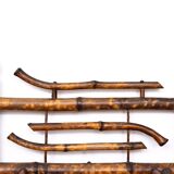 Dutch Colonial Wall Coatrack real Bamboo 1930s