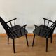 Armchair with armrests and Scandinavian bridge slats