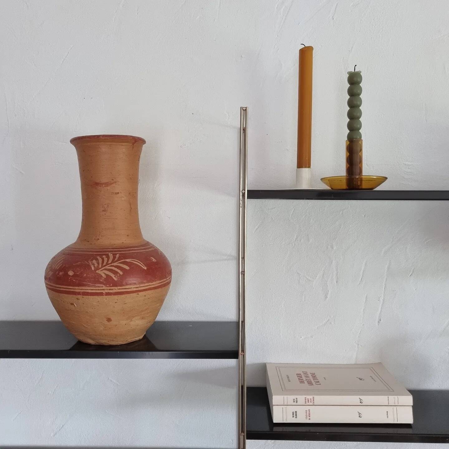 Antique handcrafted terracotta vase