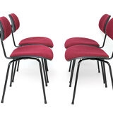 Set Of 4 Chairs Se68 Wilde & Spieth Design By Egon Eiermann 60s