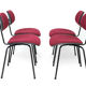 Ensemble de 4 chaises Se68 Wilde & Spieth Design Par Egon Eiermann années 60