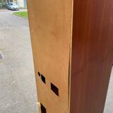 Louis Philippe wardrobe with a solid wood door.