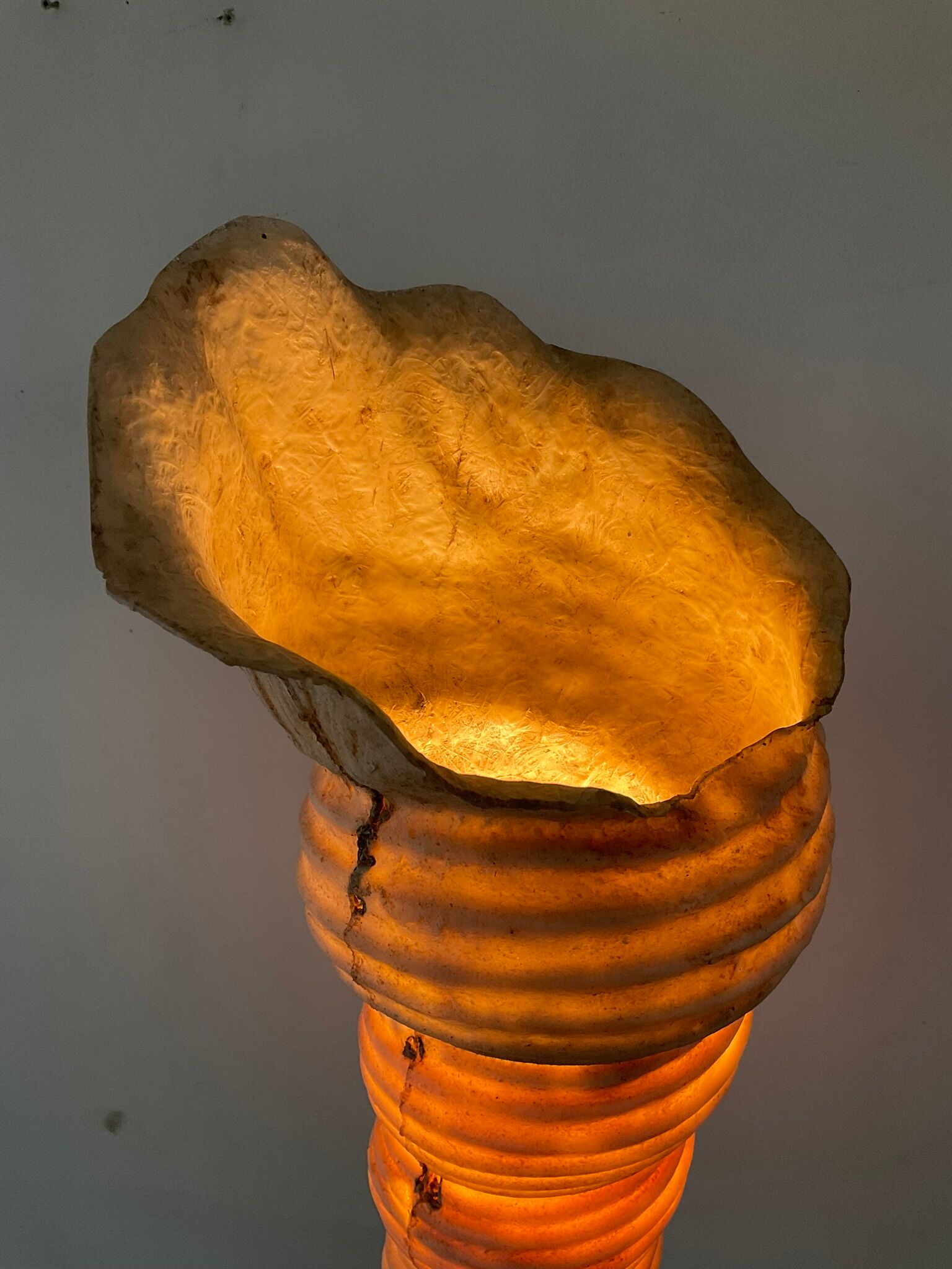 Floor lamp Shell "Ariell" by IIhan Koman 80s