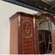 Antique Art Nouveau wardrobe, linen. - fire-gilded bronze