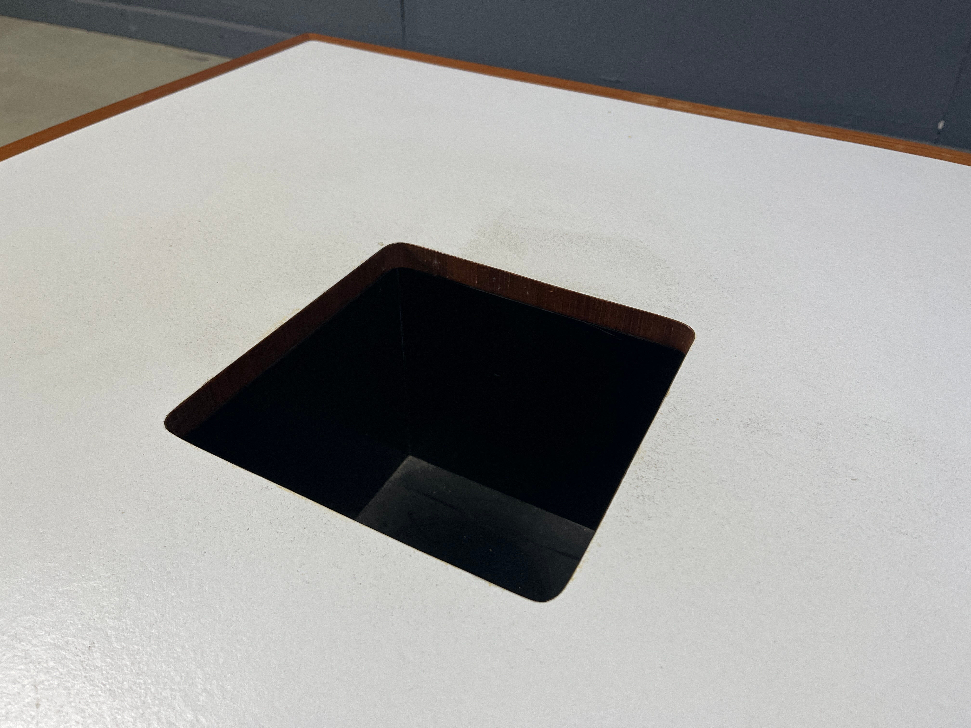 Space age wooden bar coffee table, 1960s