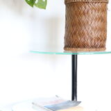 Glass coffee table, display, Dakora Nantes, 1950