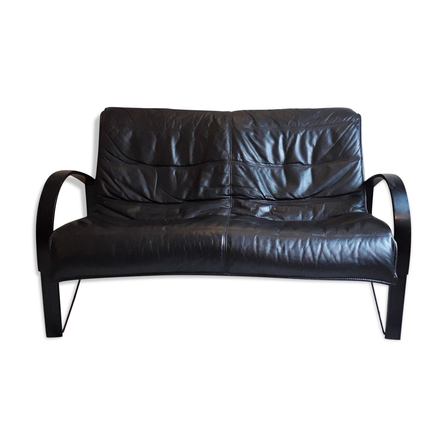 Ikea leather sofa design Tord Bjorklund 80s