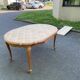 Extendable round Louis XV dining table, renovated in raw wood, 20th century, 200cm