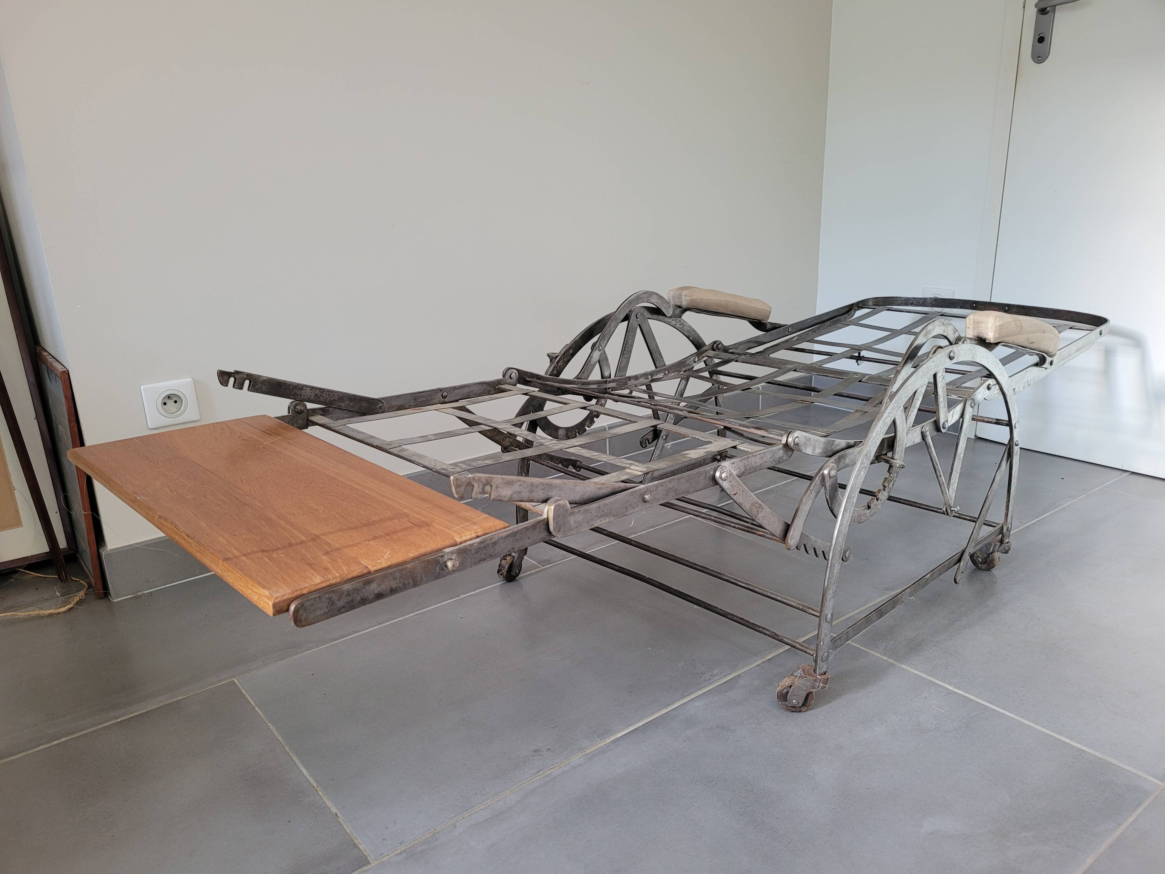 Wilson adjustable deck chair produced in 1871.