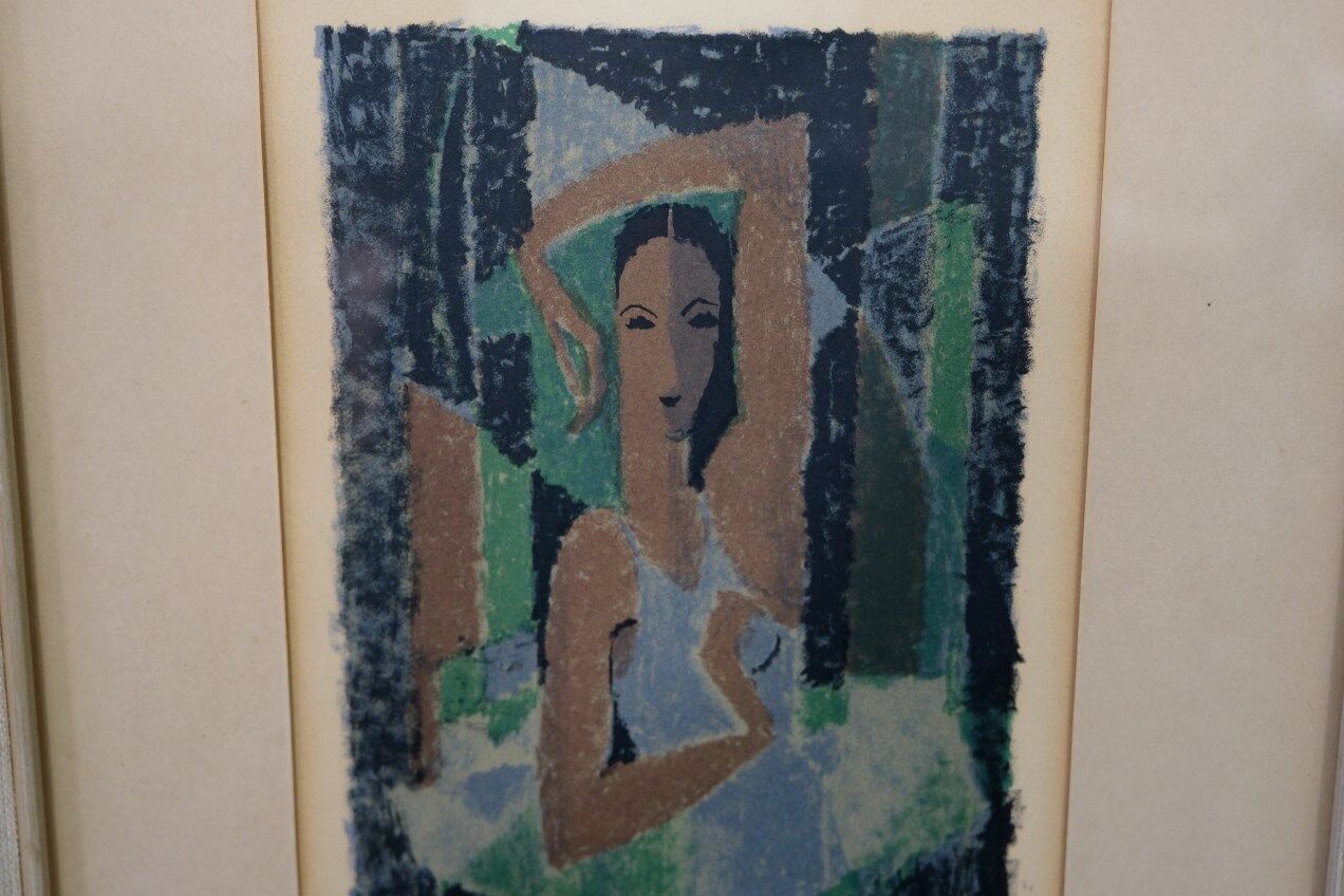 Fabian Lundqvist  (1913-1989), Swedish modern lithograph, 1958,  Framed