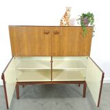 Palissander fineer Palette Möbel kast met 4 vakken en ronde grepen