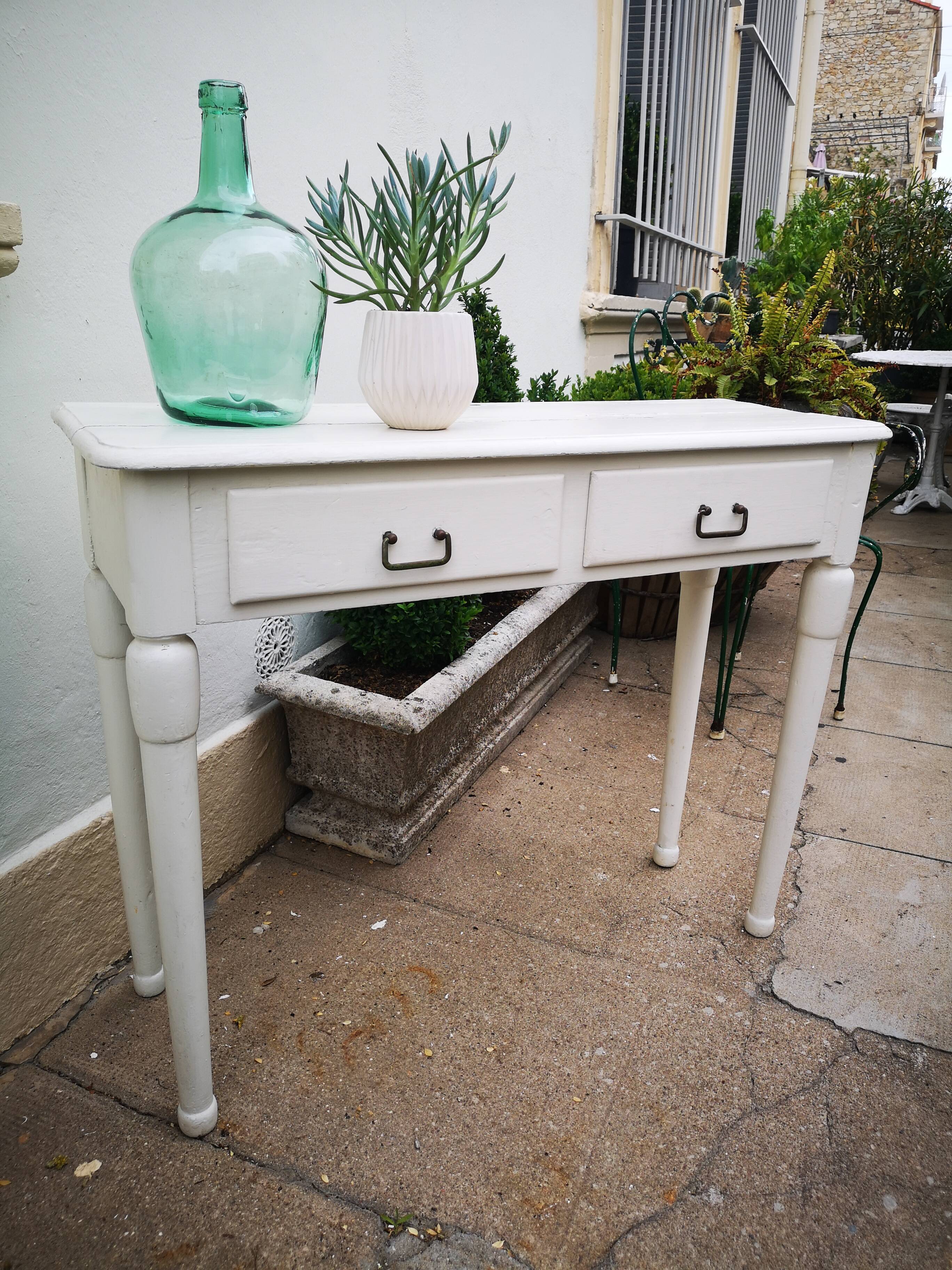 Vintage wooden console