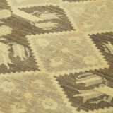 Tapis beige turc tissé à la main 148 cm x 225 cm