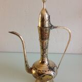 Indian brass theiere chiseled  vintage 70s