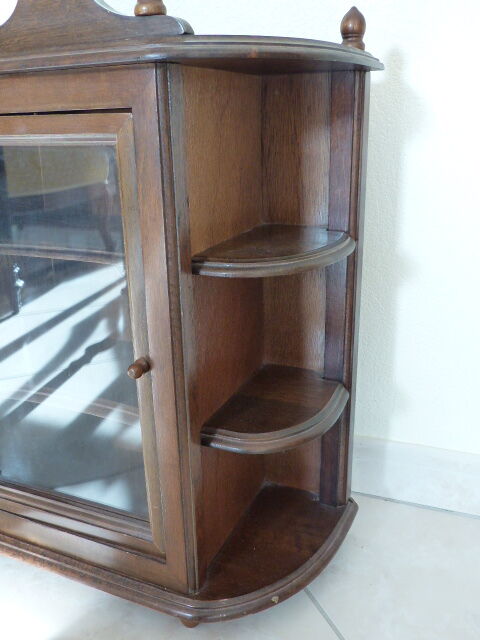 Solid wooden wall shelf