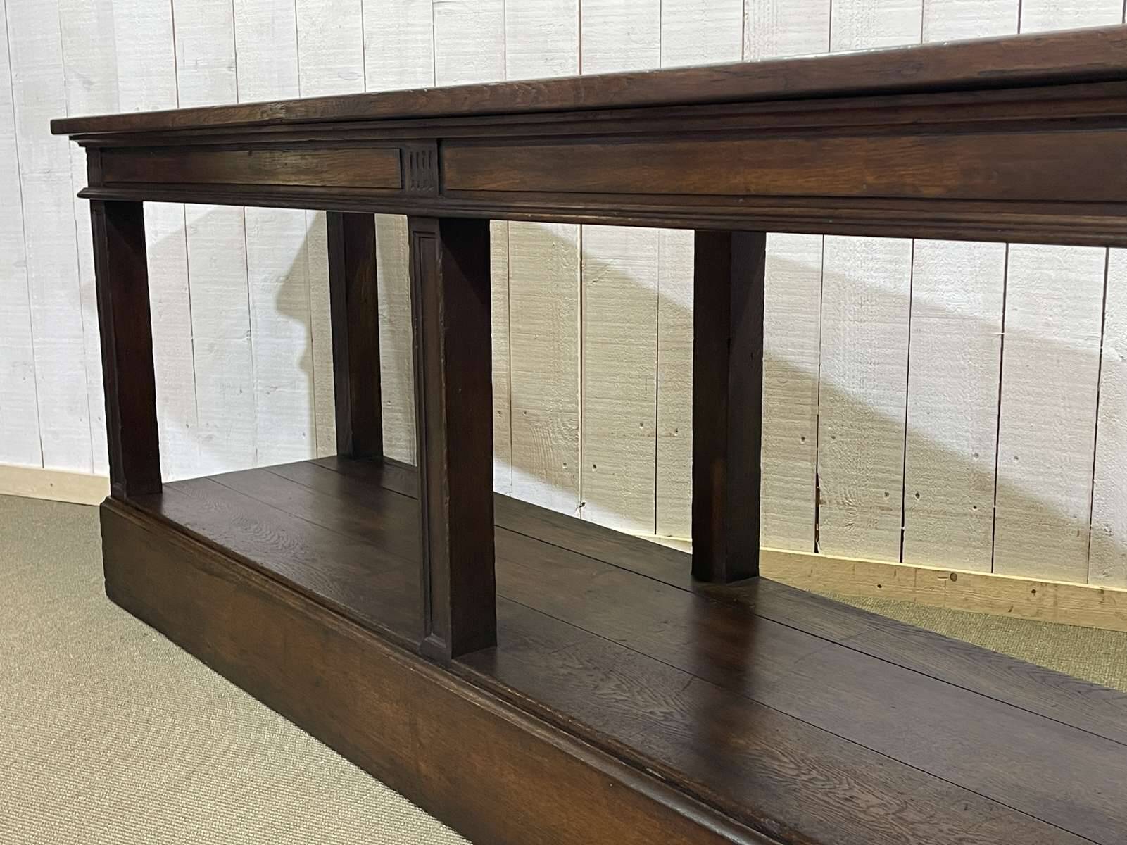 19th century oak draper's table