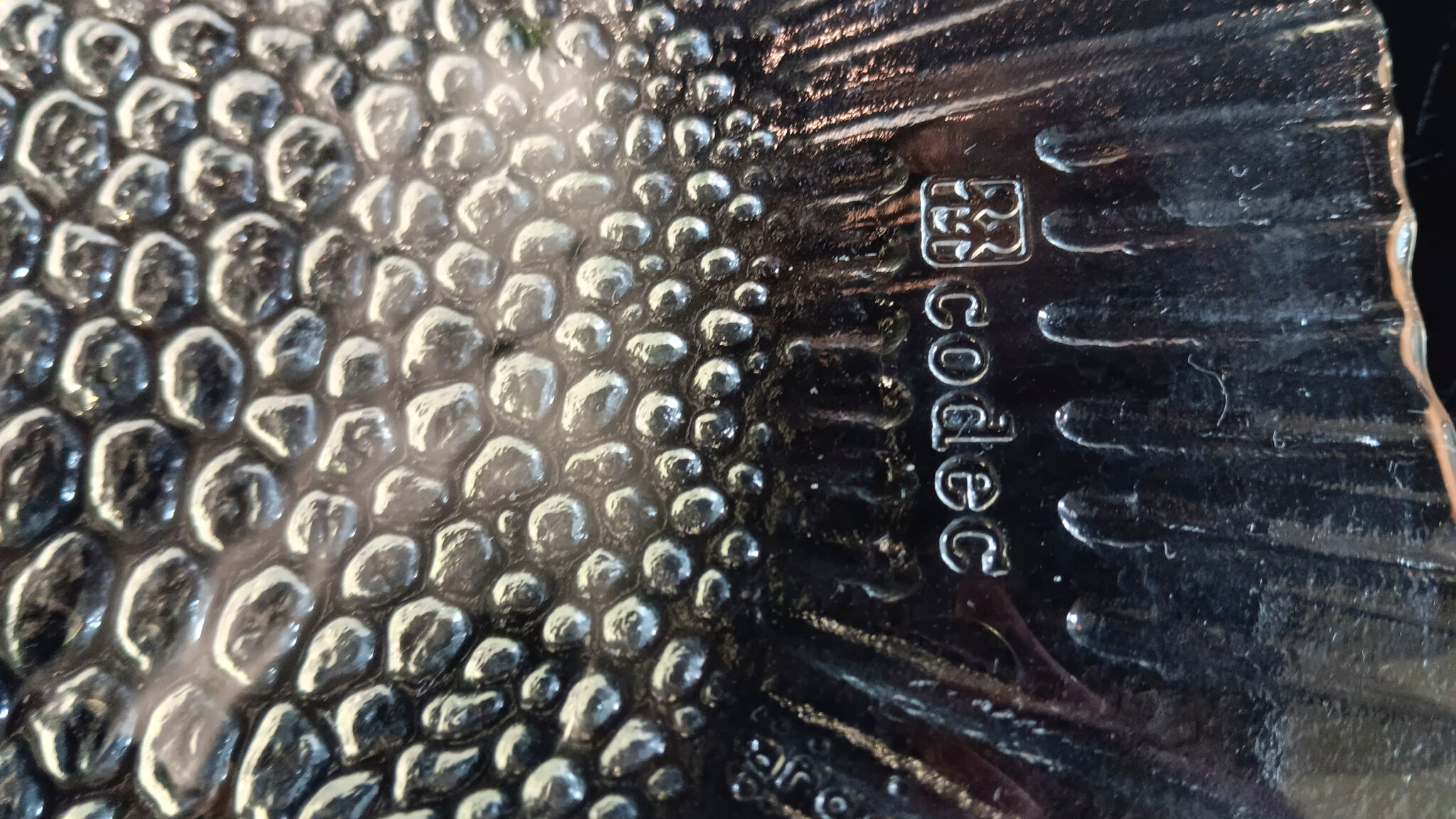Grand Plat En Verre Codec – Forme Poisson Vintage (Déco/Service)