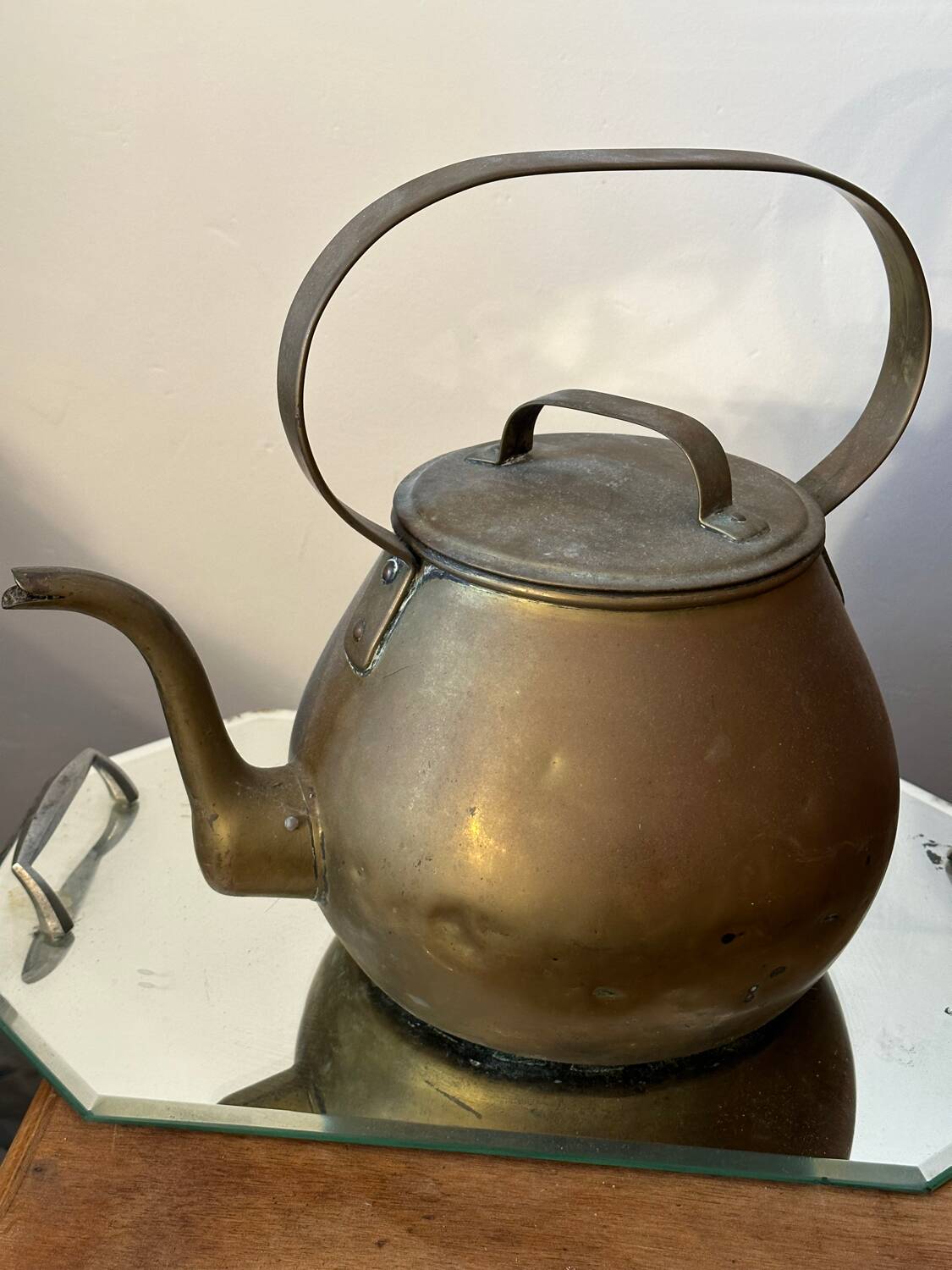 Copper kettle - 19th century folk arts