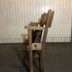 Paire de fauteuils de cinéma en bois