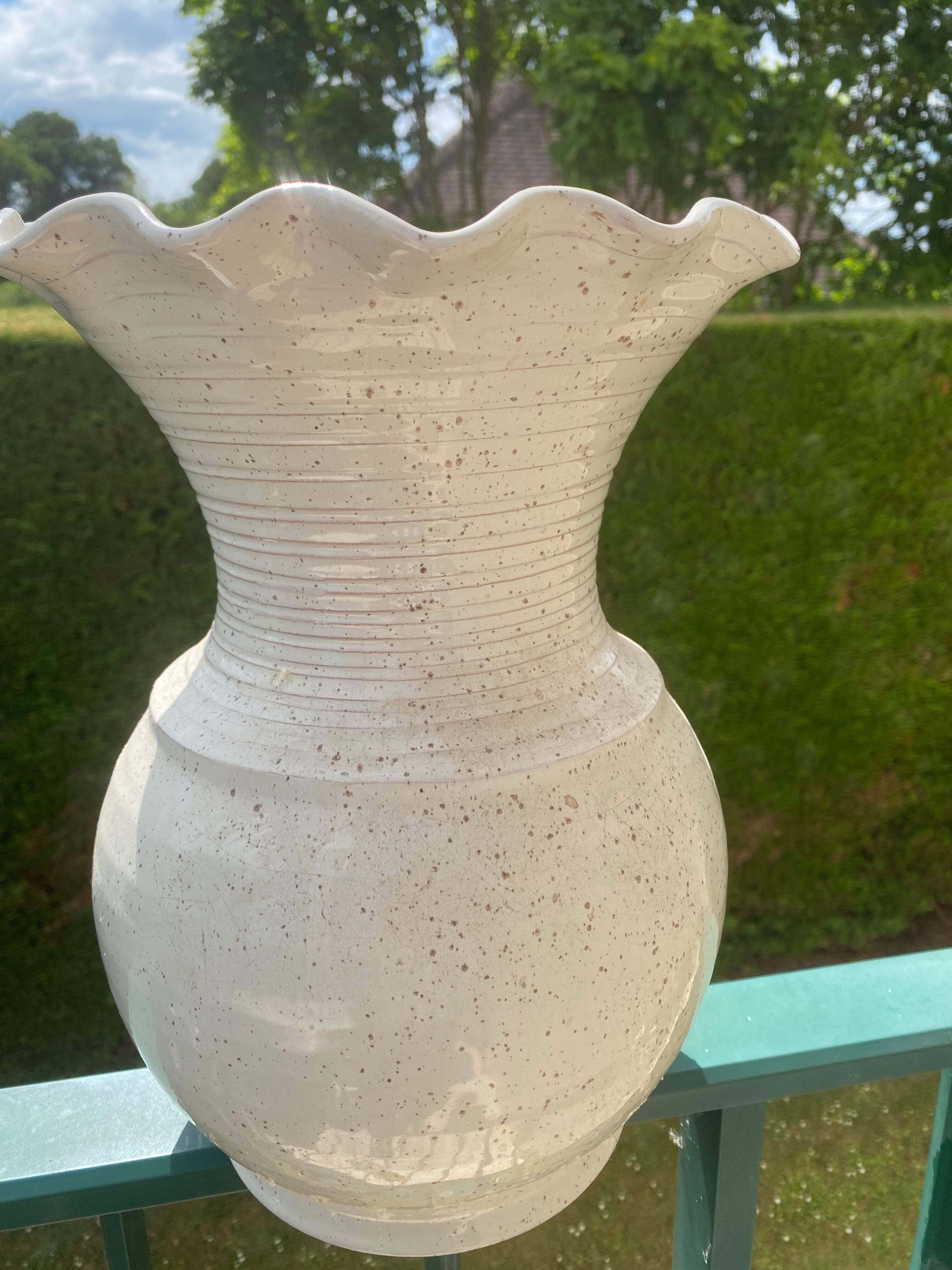 Potiche/ vase artisanale vintage
