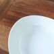 Large thick dish in white porcelain from Paris 19th