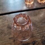 Lot de 10 verres saumon facettés — années 50–60
Lot de 10 verres saumo