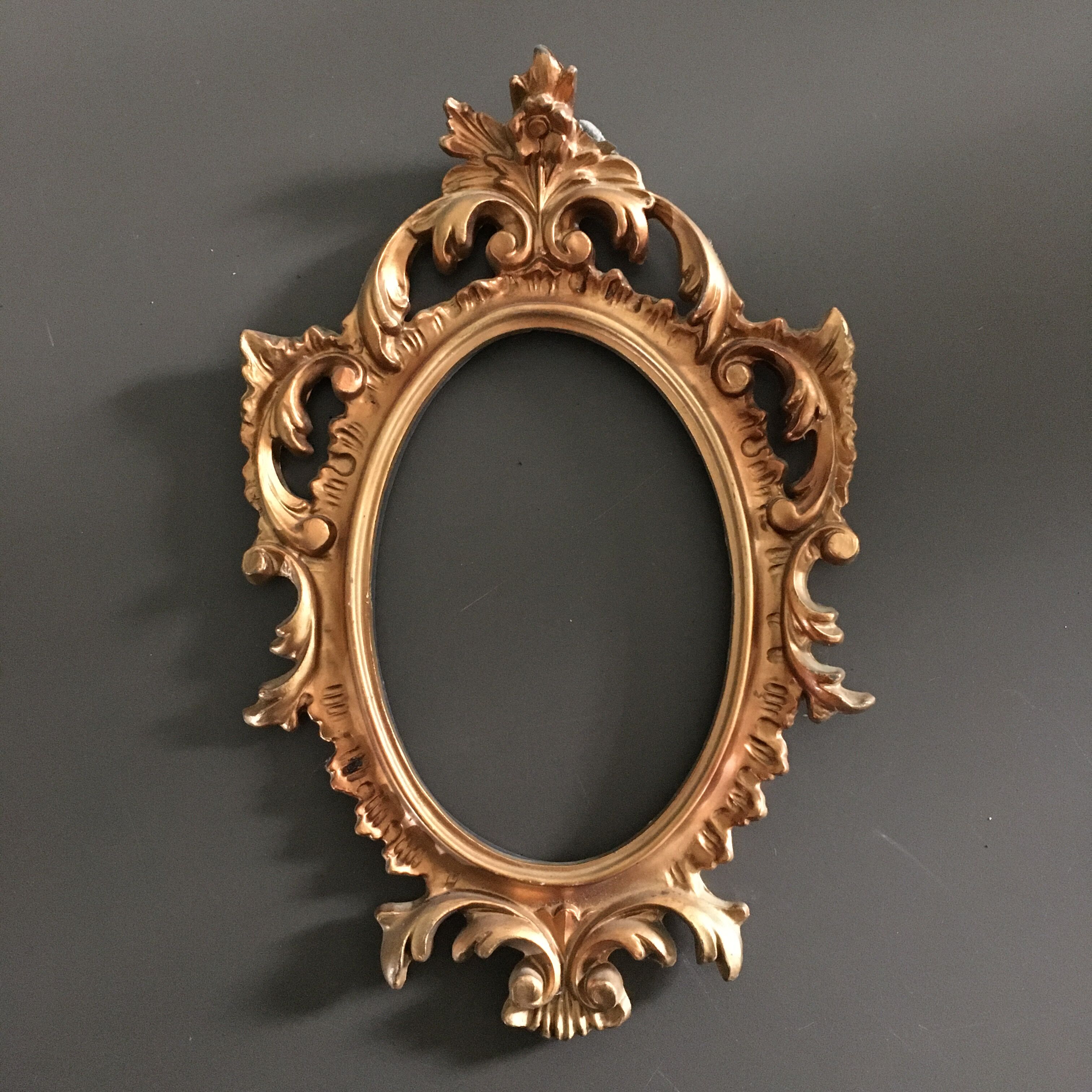 Golden baroque frame