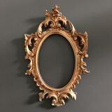 Golden baroque frame