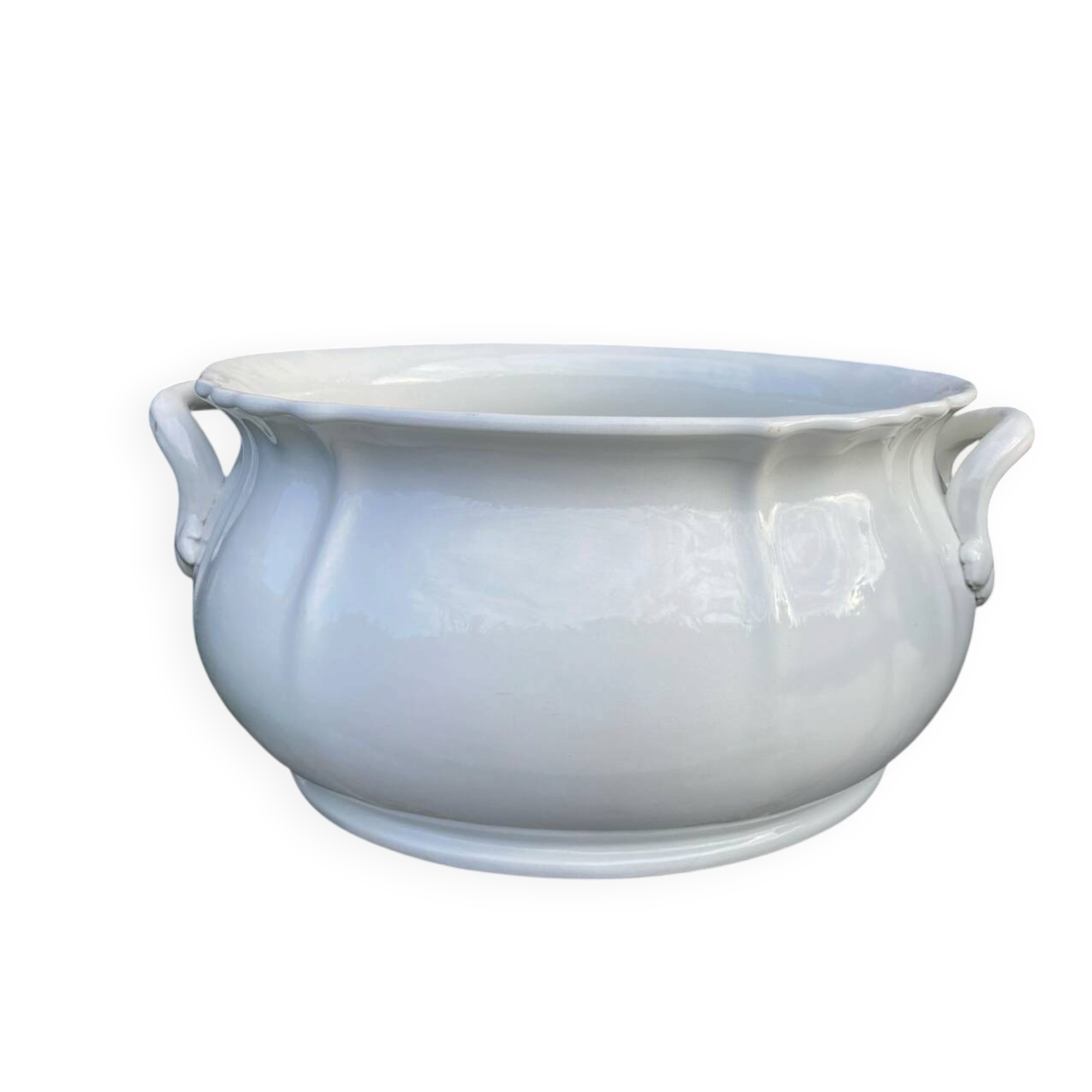 Antique Sarreguemines jardinière in porcelain