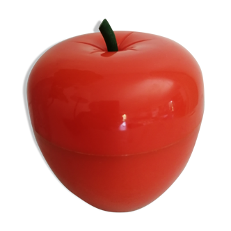Vintage apple ice bucket orange color