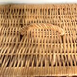 Vintage wicker trunk