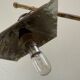 Hakuli bronze lamp from Israel, 1950s